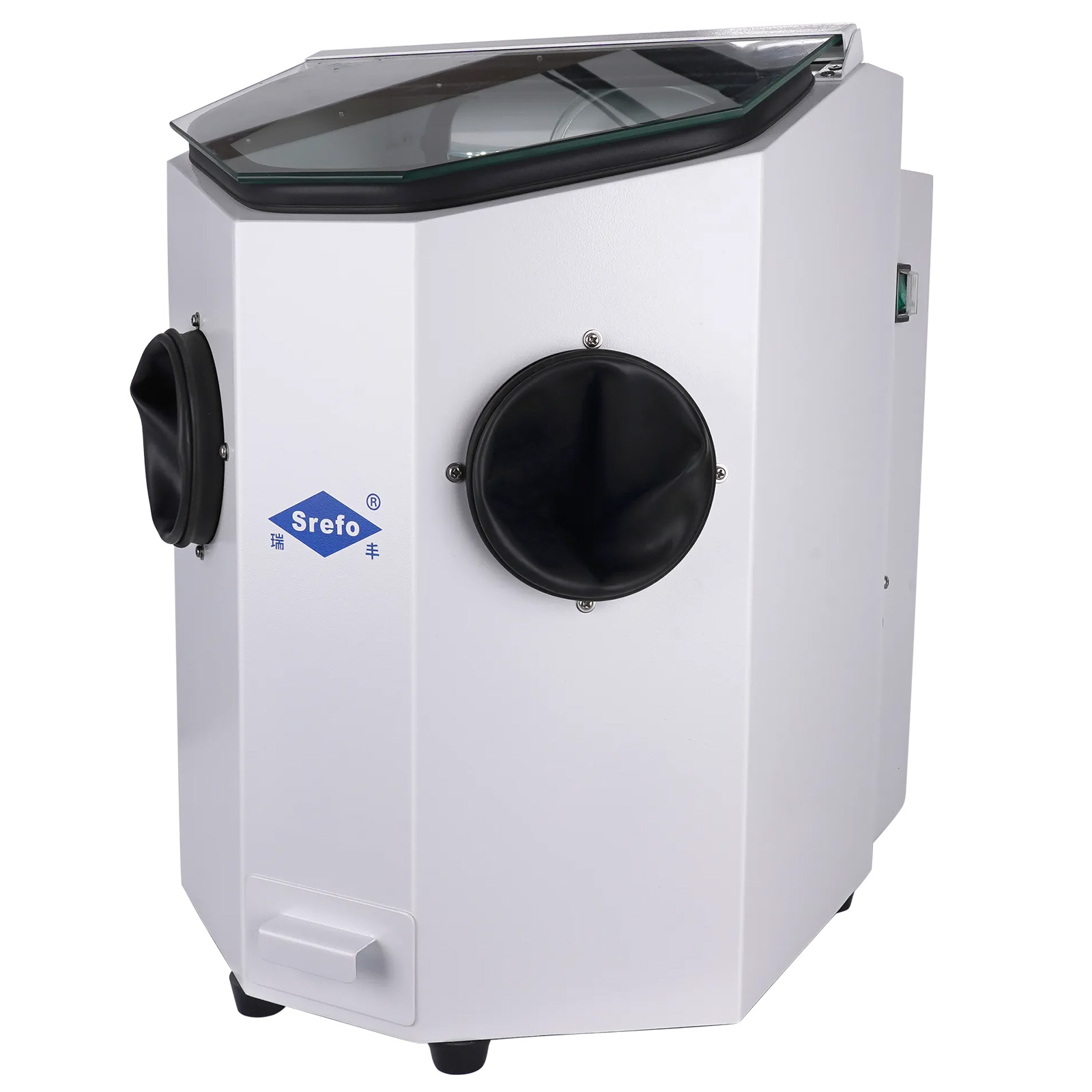 Srefo R-605 Dental Lab Corundum Sandblaster Sandblasting Dust-proof Box with LED Light